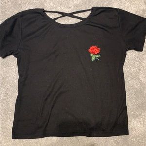 black rose shirt